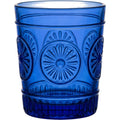 Kwdmx Sunburst Medallion Lowball Glass 10 oz Cobalt - Product view